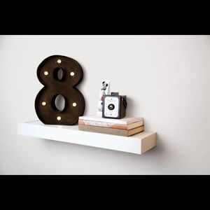 WHITE FLOATING SHELF 24 INCHES